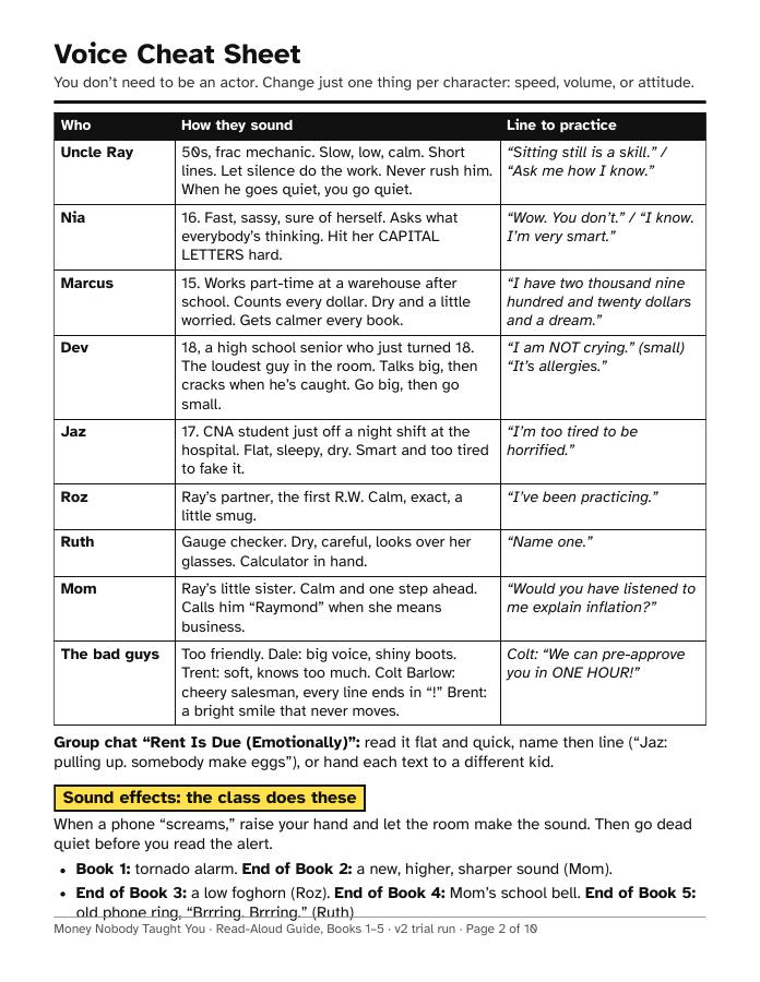 Teacher Guide: sample pages, page 3