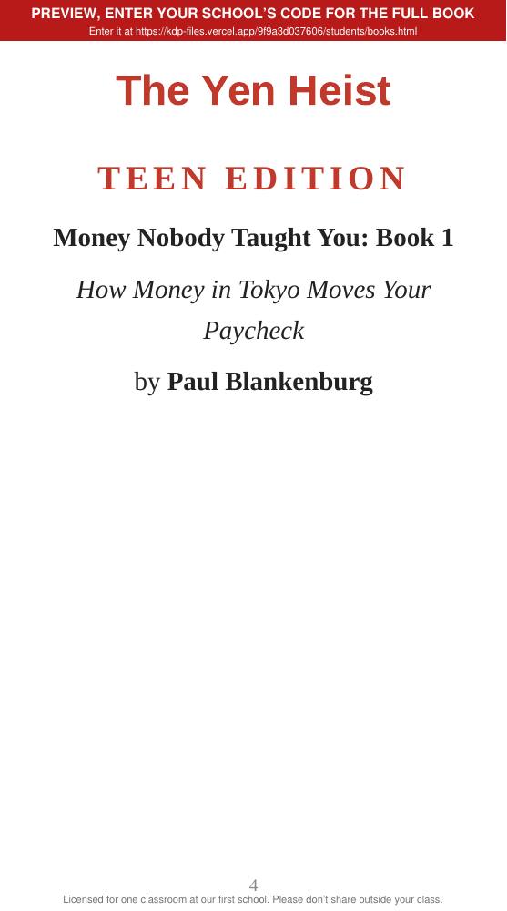 Book 1: The Yen Heist (preview: first 2 chapters), page 4