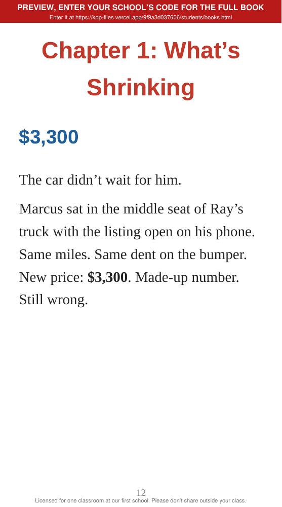 Book 2: The Shrinking Paycheck (preview: first 2 chapters), page 12