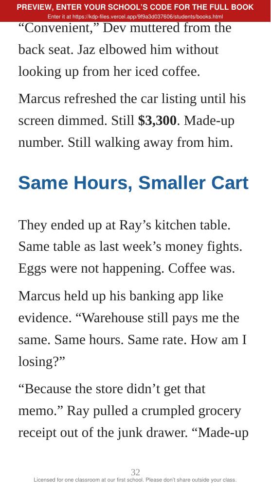 Book 2: The Shrinking Paycheck (preview: first 2 chapters), page 32