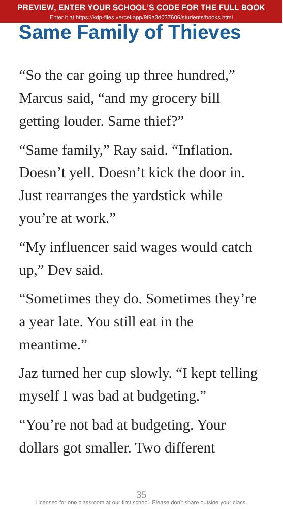 Book 2: The Shrinking Paycheck (preview: first 2 chapters), page 35