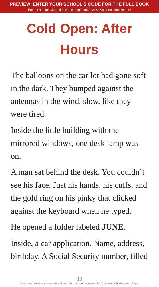 Book 3: The Score (preview: first 2 chapters), page 13