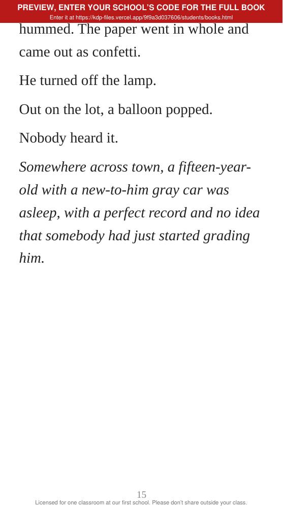 Book 3: The Score (preview: first 2 chapters), page 15