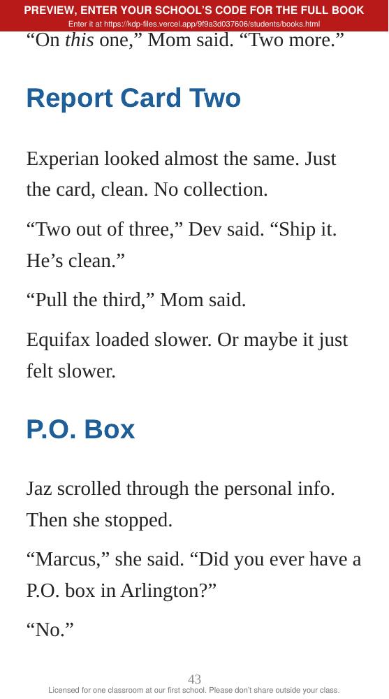 Book 3: The Score (preview: first 2 chapters), page 43