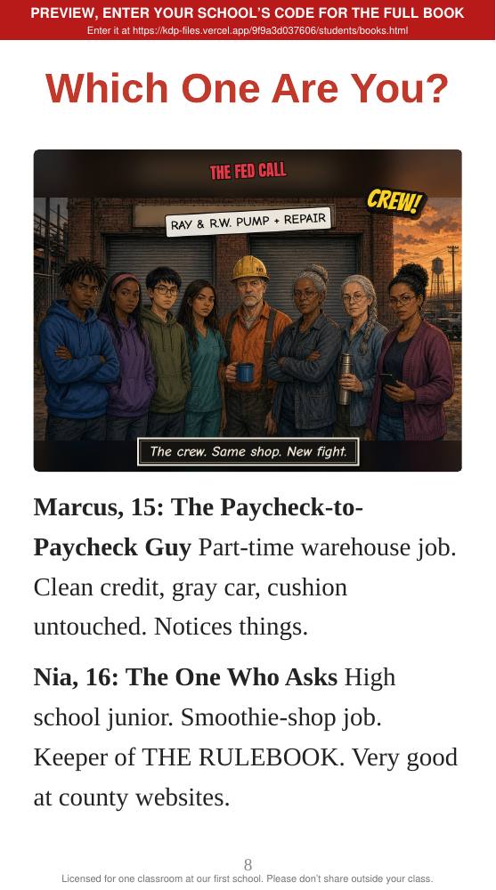 Book 4: The Fed Call (preview: first 2 chapters), page 8