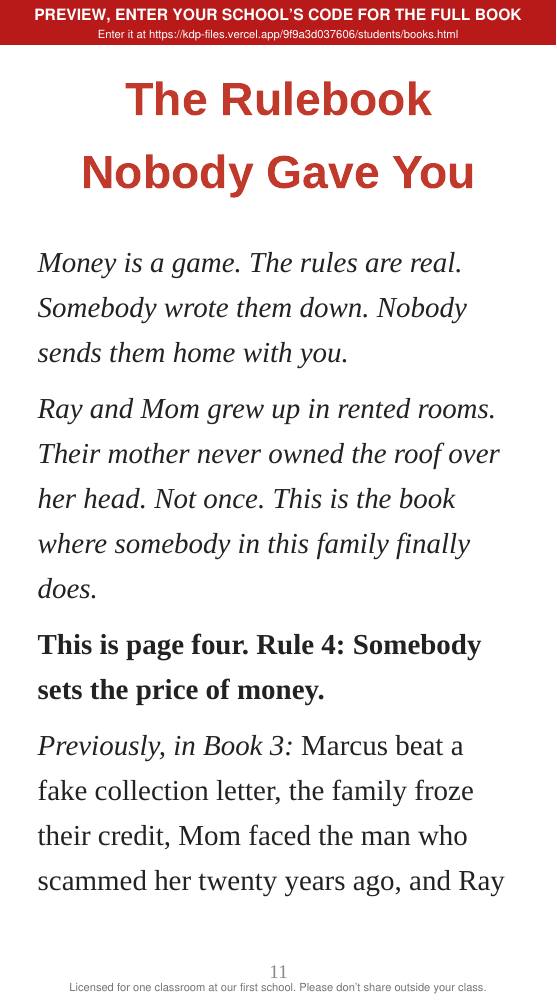 Book 4: The Fed Call (preview: first 2 chapters), page 11