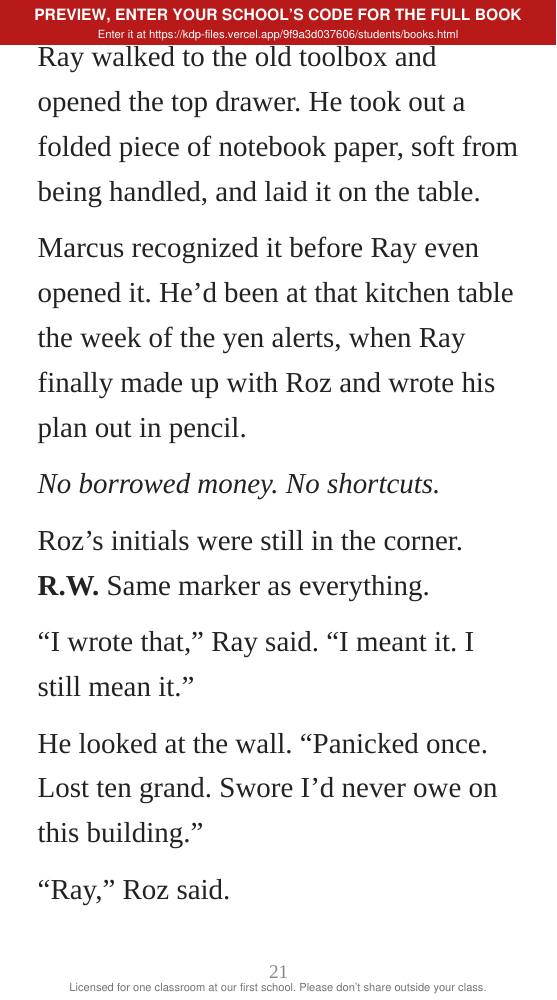 Book 4: The Fed Call (preview: first 2 chapters), page 21