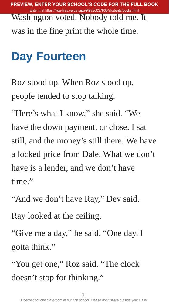 Book 4: The Fed Call (preview: first 2 chapters), page 31