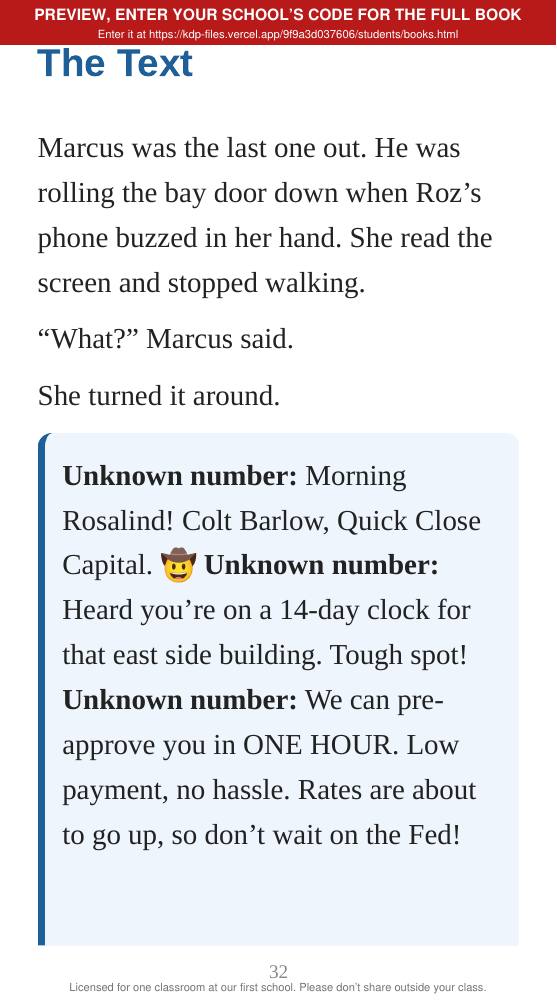 Book 4: The Fed Call (preview: first 2 chapters), page 32