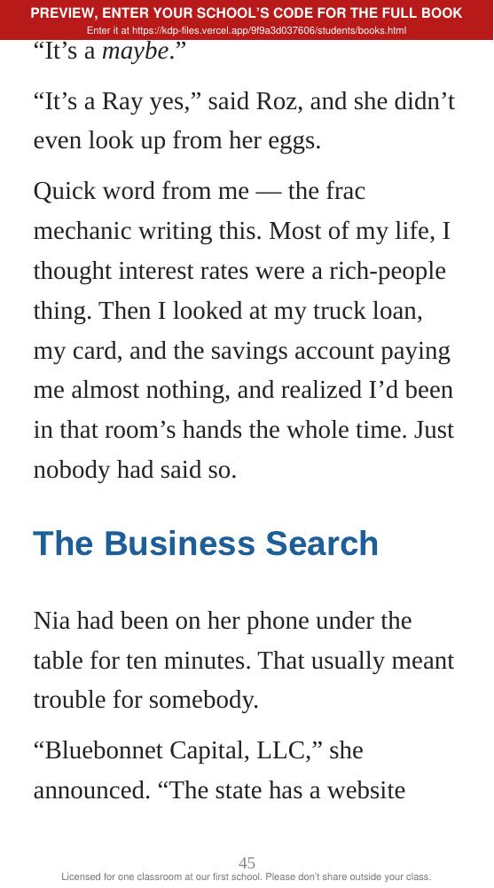 Book 4: The Fed Call (preview: first 2 chapters), page 45