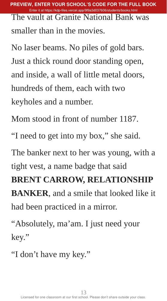 Book 5: The Vault Job (preview: first 2 chapters), page 13