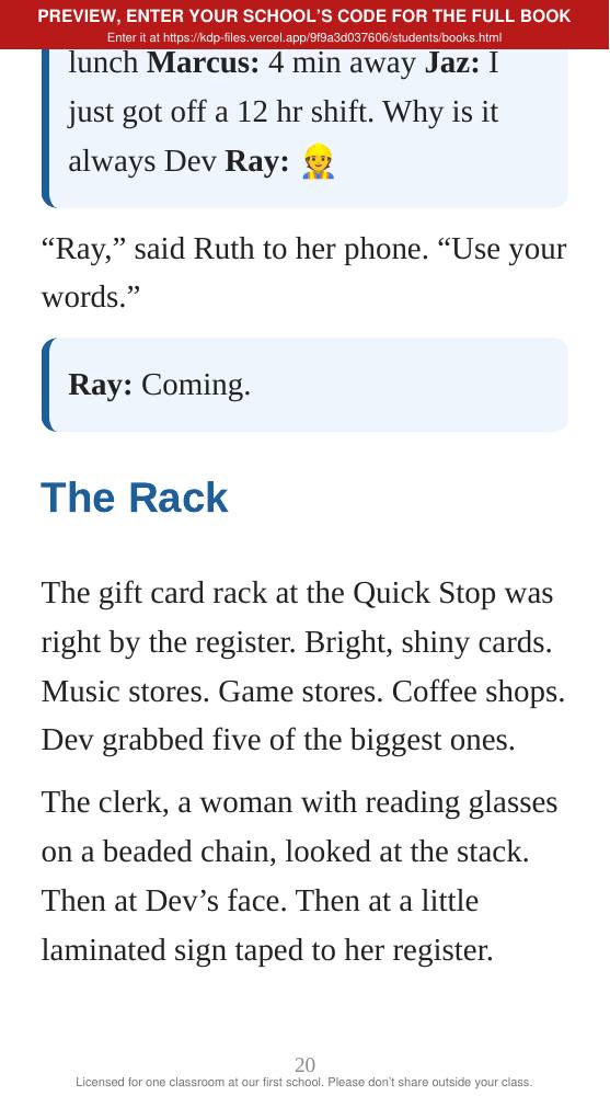Book 6: The Cut (preview: first 2 chapters), page 20