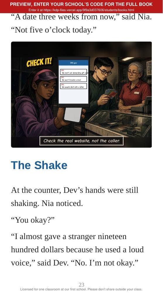 Book 6: The Cut (preview: first 2 chapters), page 23