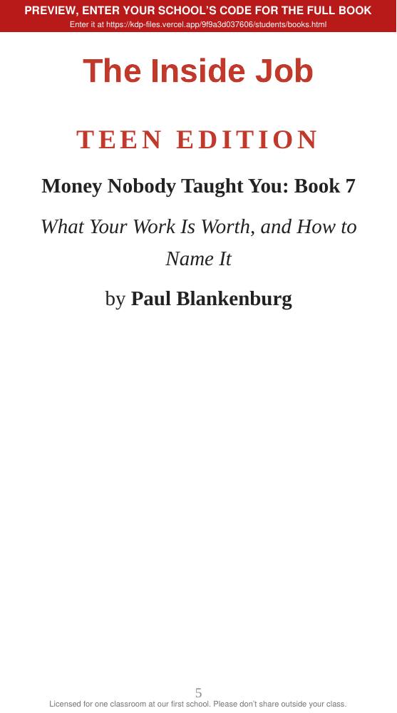 Book 7: The Inside Job (preview: first 2 chapters), page 5