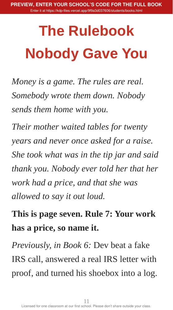 Book 7: The Inside Job (preview: first 2 chapters), page 11