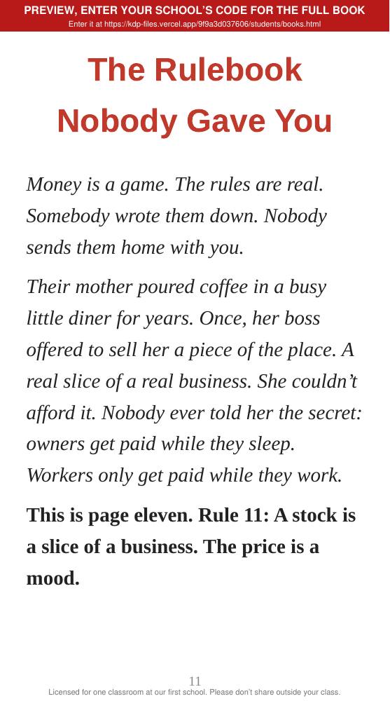 Book 11: The Floor (preview: first 2 chapters), page 11