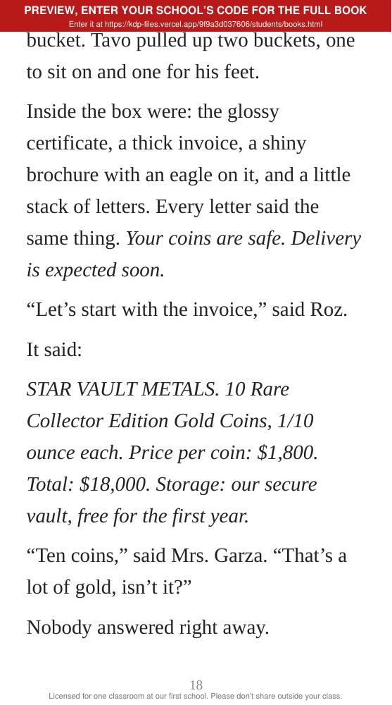 Book 12: The Gold Swindle (preview: first 2 chapters), page 18