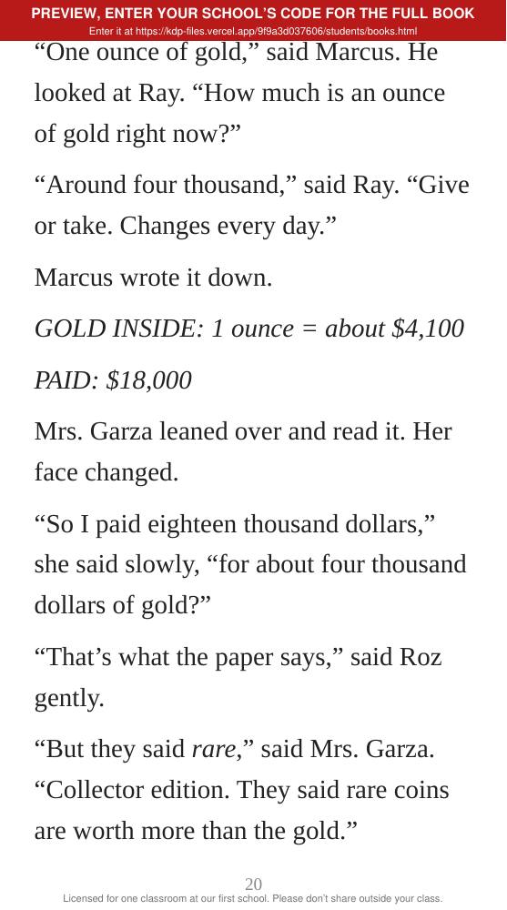 Book 12: The Gold Swindle (preview: first 2 chapters), page 20