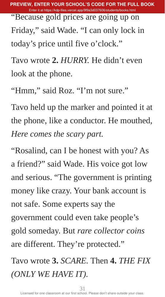 Book 12: The Gold Swindle (preview: first 2 chapters), page 31