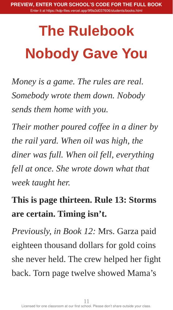 Book 13: The Crash (preview: first 2 chapters), page 11