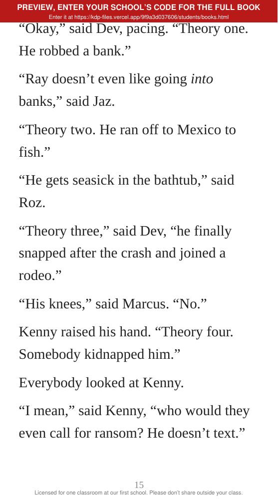 Book 14: The Getaway (preview: first 2 chapters), page 15