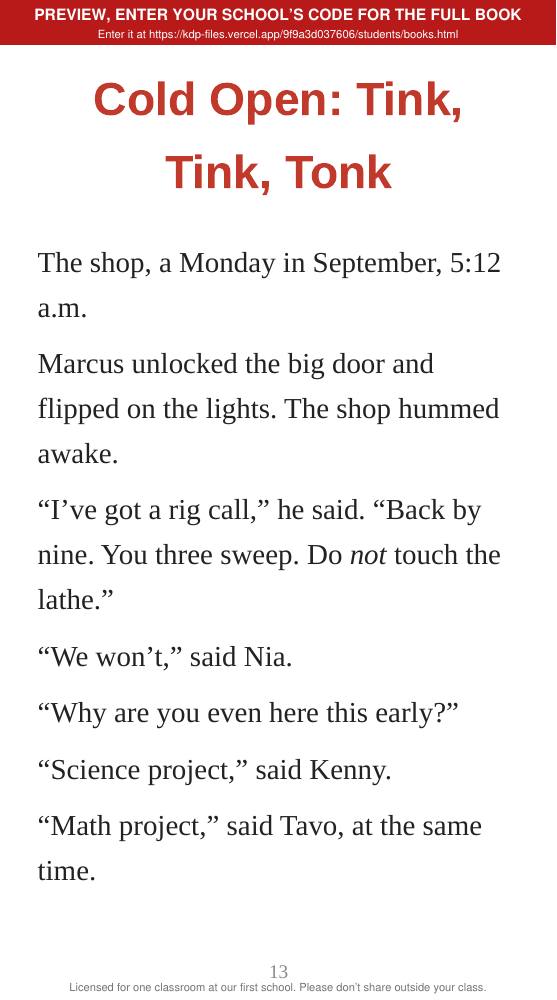 Book 15: The Keys (preview: first 2 chapters), page 13