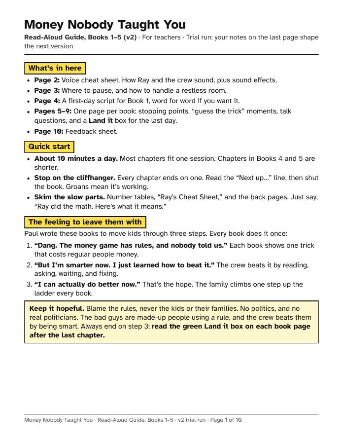 Teacher Guide: sample pages, page 2